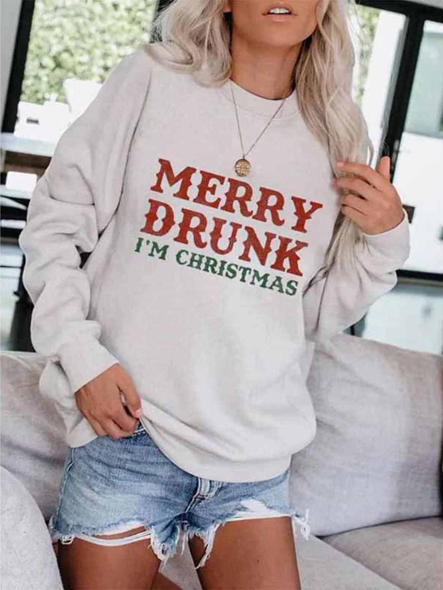MERRY DRUNK I'M CHRISTMAS Sweatshirt