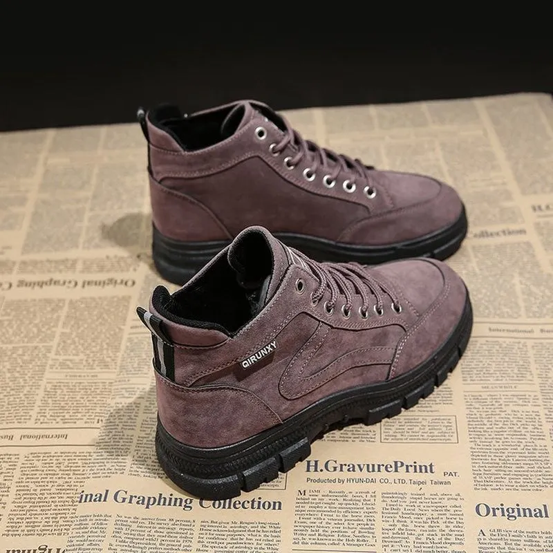 Martin boots women's fall 2021 new all-match student locomotive short boots women's thick-soled boots snow boots cotton shoes