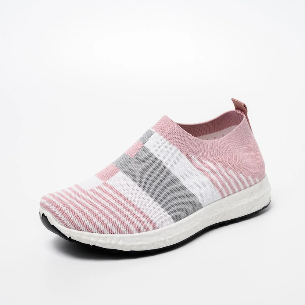 Women Sneakers Vulcanized Shoes Sock Sneakers Women Summer Slip On Flat Shoes Women  Loafers Walking shoes 2021