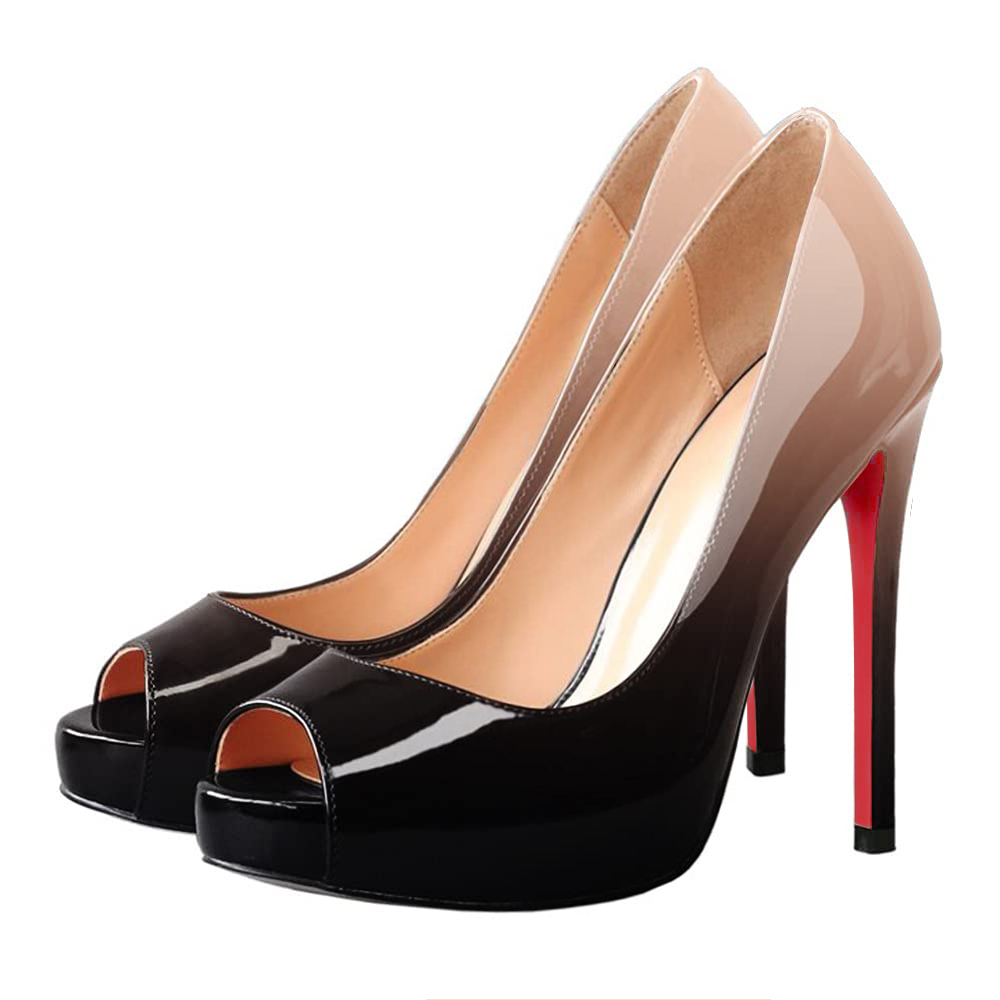 120mm Red Bottom Women's Platforms Heels Party Wedding Pumps-MERUMOTE