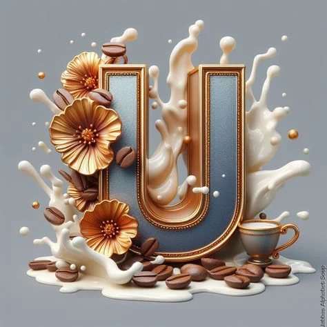 Diamond Painting - Full Round Drill - Coffee Alphabet(Canvas|40*40cm)
