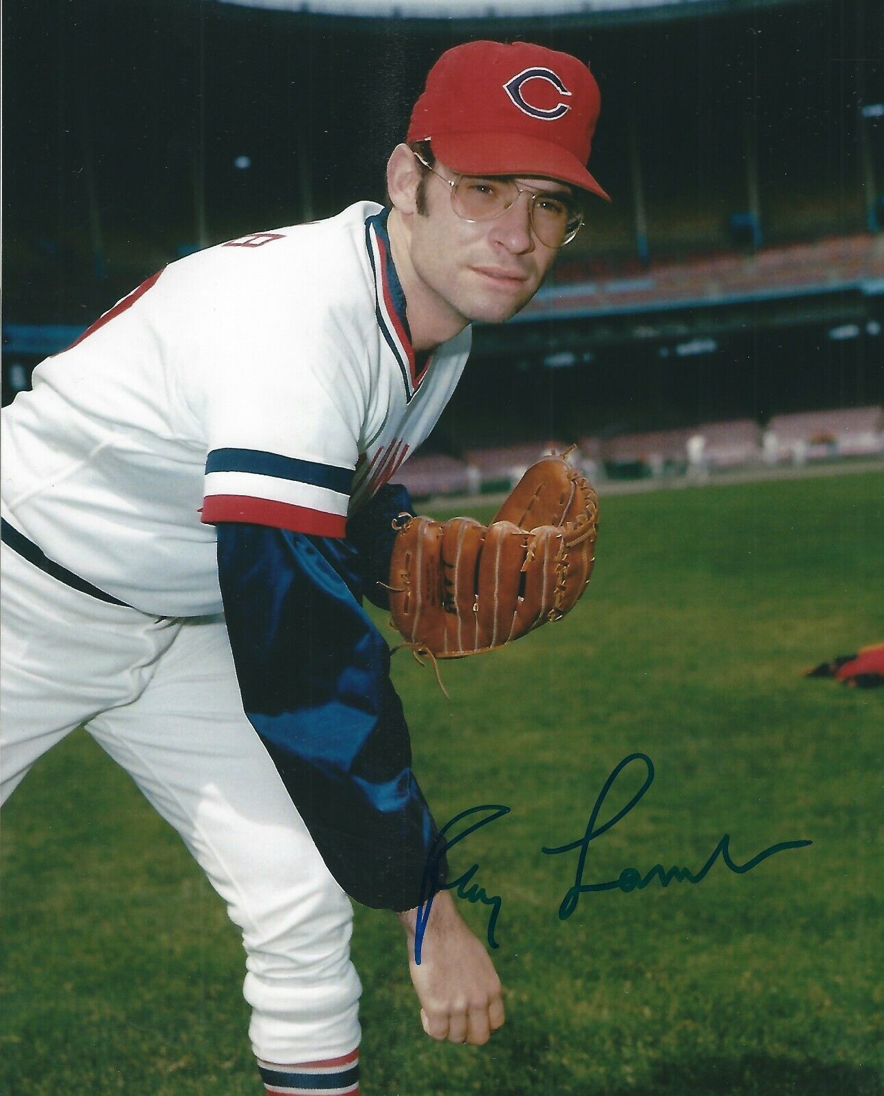 Autographed RAY LAMB Cleveland Indians 8x10 Photo Poster painting- COA