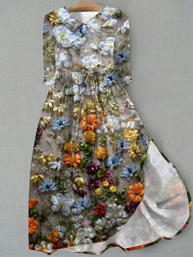 Women's  Flower Print Dress