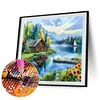 Diamond Painting-DIY Full Round Drill LAKE(40*40 CM)