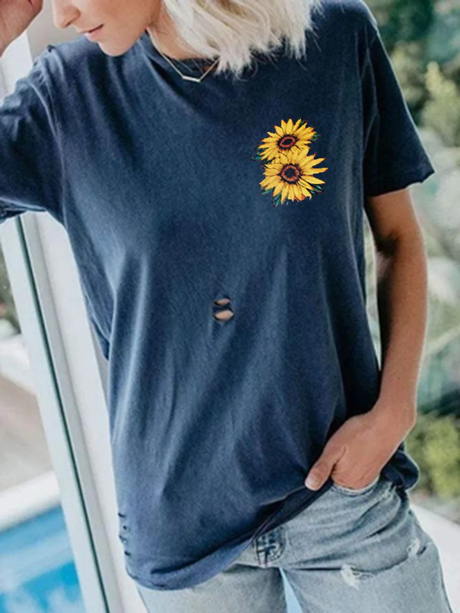 Sunflower with Holes T-Shirt