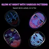 LED Luminous Mask DIY Editing Graffiti Cyberpunk Mask Helmet Electronic Screen Bluetooth Gesture Sensing Face Changing
