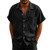  Striped Short-Sleeve Shirt for Men - Stylish and Comfortable Summer Wear by Inlyline