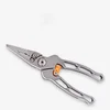 Steel fishing pliers set handle fishing gear recycling hook cut line split ring fishing tool