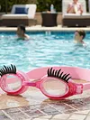 Eyelash Goggles with Lashes Funny Goggles Anti-Fog No Leak Swimming Glasses for Adult Ladies and Women for Outdoor Pool Swimming Play