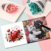 6Pcs Valentines Day Diamond Painting Greeting Card