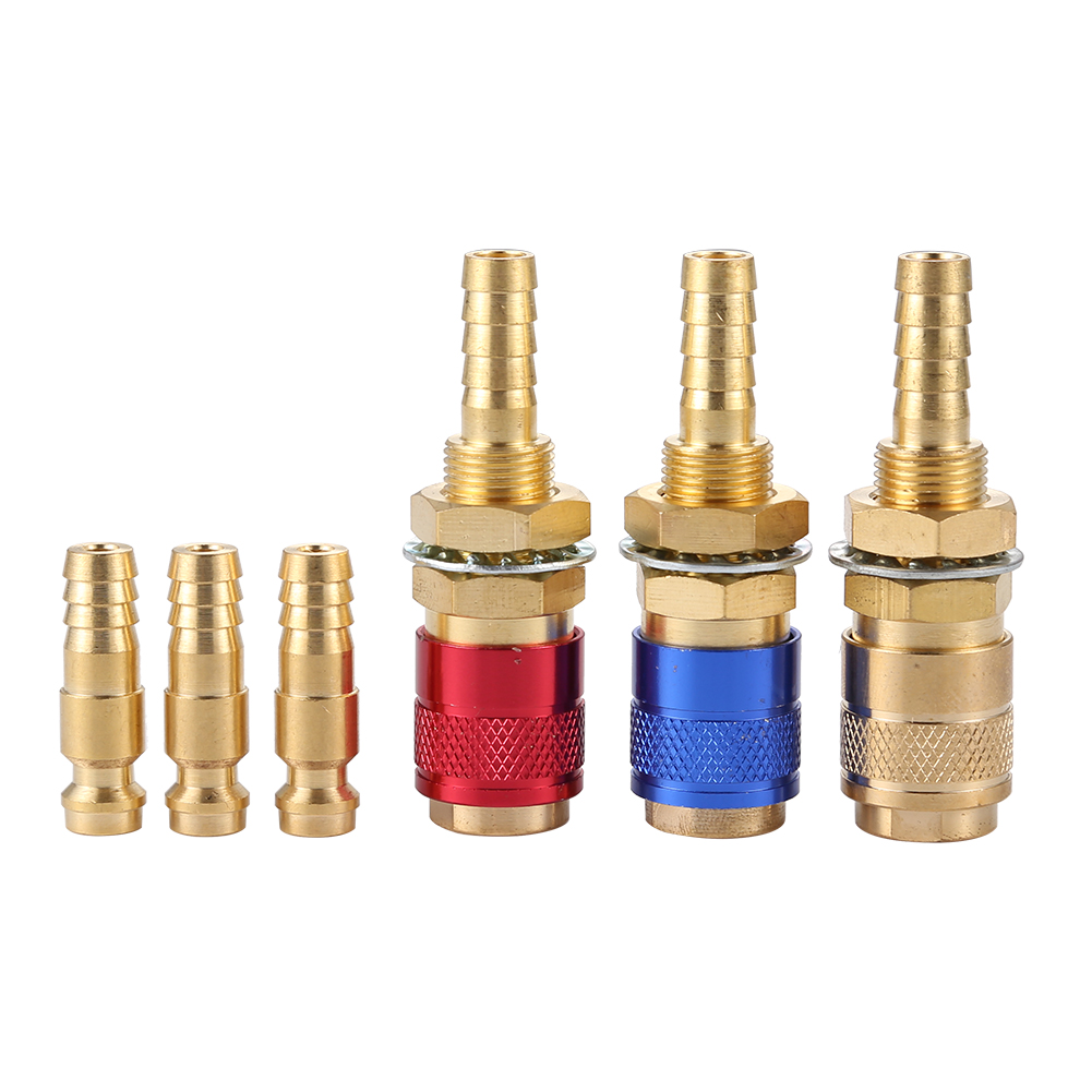 

8mm Water Cooled Gas Adapter Quick Hose Connector for MIG TIG Welding Torch, Gold, 501 Original