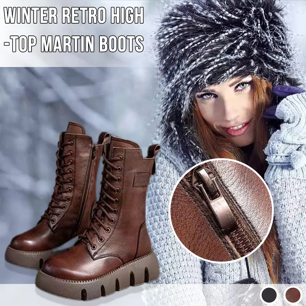 Boloone Winter Retro High Top Martin Boots
