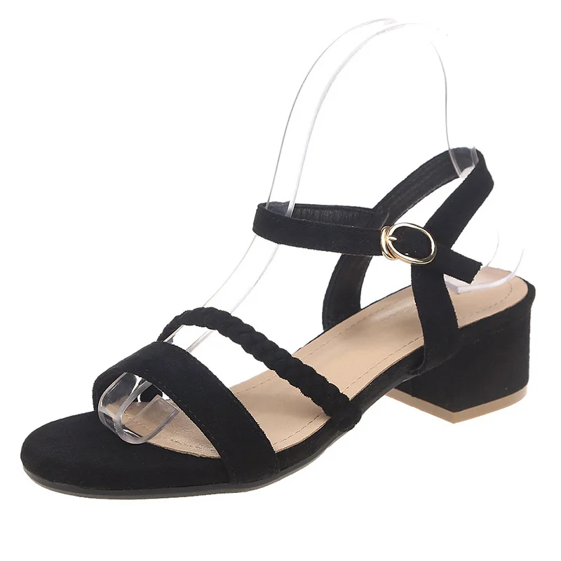 Toloer Toloer 2023 New Female Summer Fairy With Web Celebrity Roman Shoes With A Skirt-Outfit Ideas