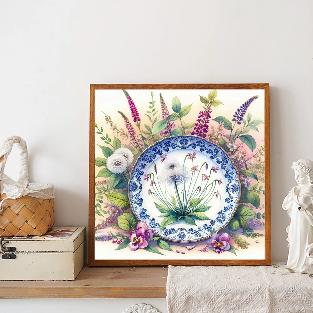 Diamond Painting - Full Round Drill - Dandelion(Canvas|30*30cm)