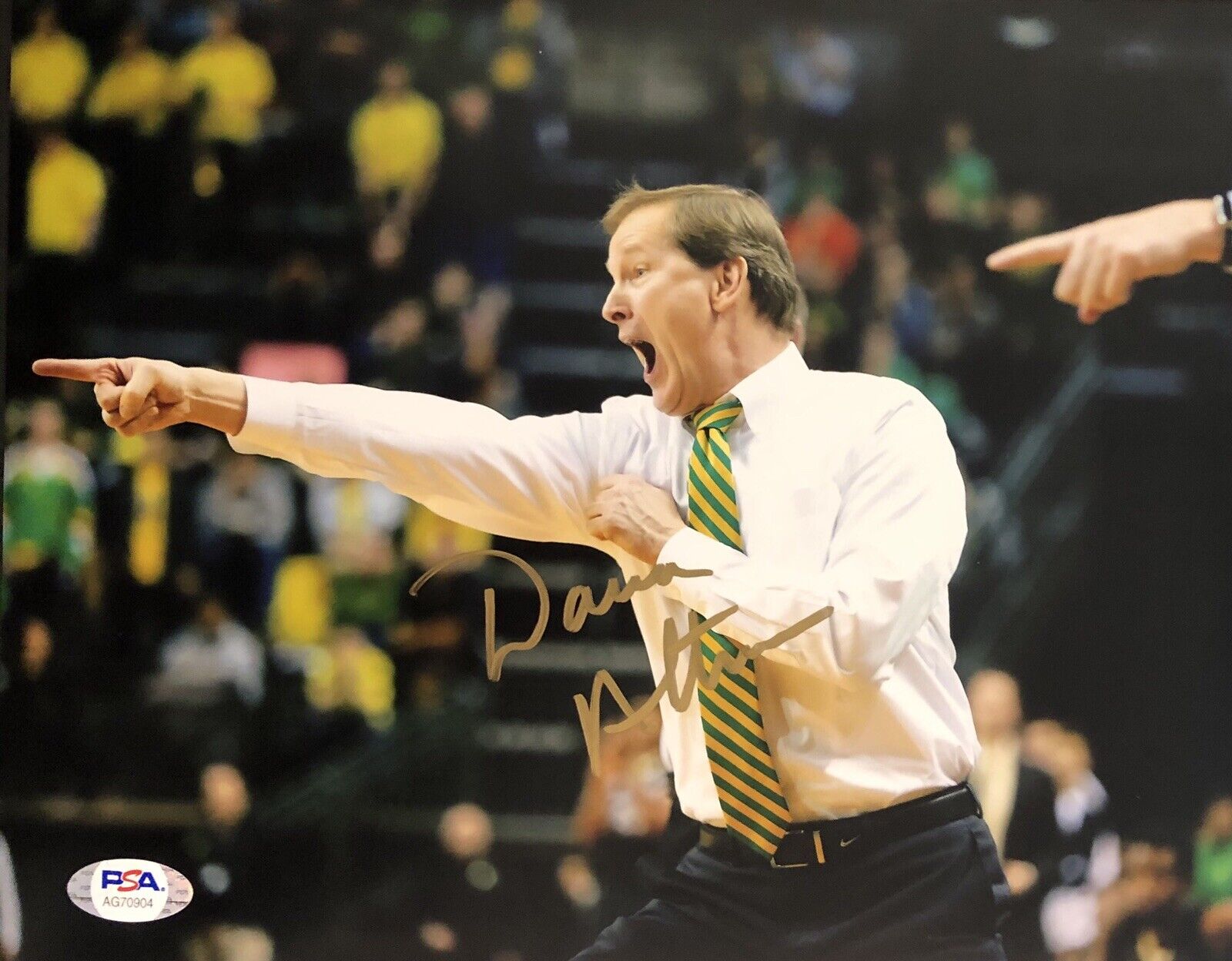 Dana Altman Signed Autographed Oregon Ducks 8x10 Photo Poster painting Psa/Dna