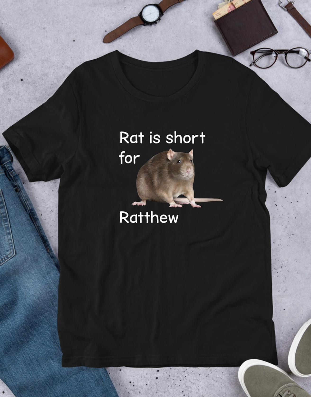Rat Is Short For Ratthew Meme, Funny Meme Shirt / TECHWEAR CLUB / Techwear