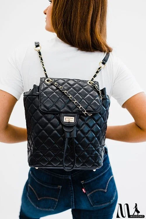 MidiSono - Quilted Convertible  Backpack