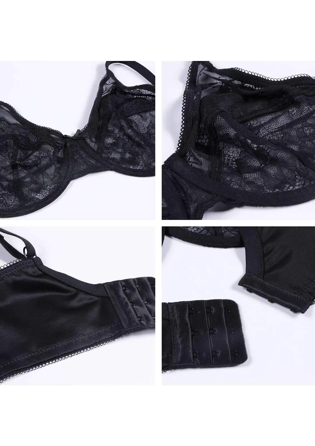 Enchante Unlined Non-padded Lace Underwire Bra