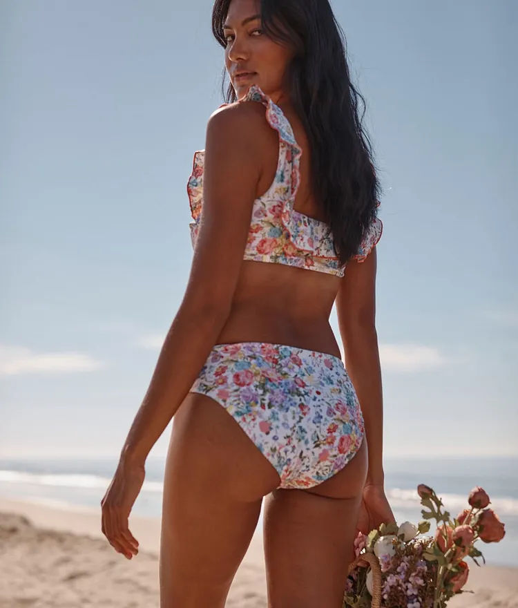 The Classic Mid-Rise Bikini Bottom - Bouquet Parade