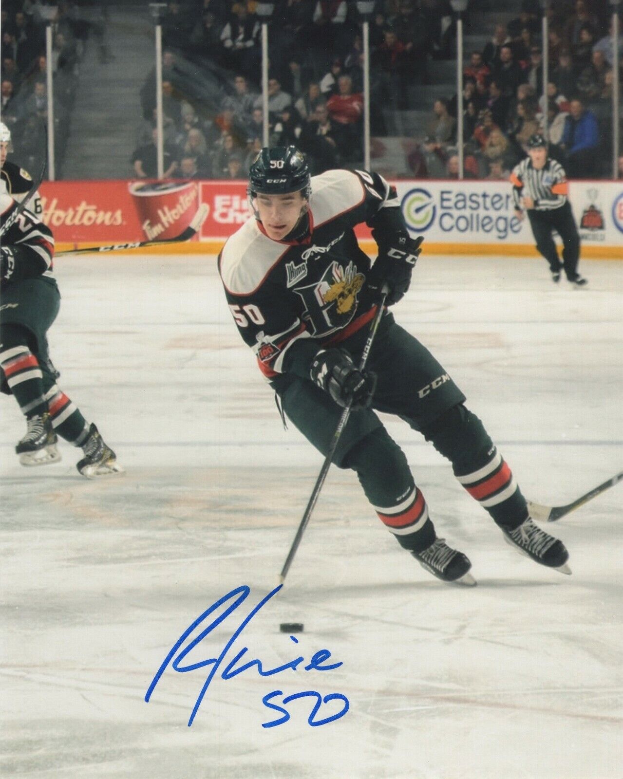 RAPHAEL LAVOIE SIGNED HALIFAX MOOSEHEADS 8X10 Photo Poster painting EDMONTON OILERS PROOF