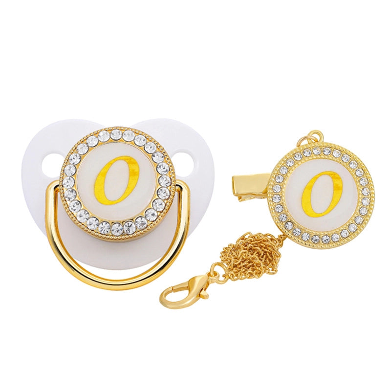 Elegant Letter Silica Gel Baby Accessories