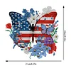 (US Local)Acrylic Independence Day Butterfly 5D DIY Diamond Painting Dots Pendant Hanging Kit