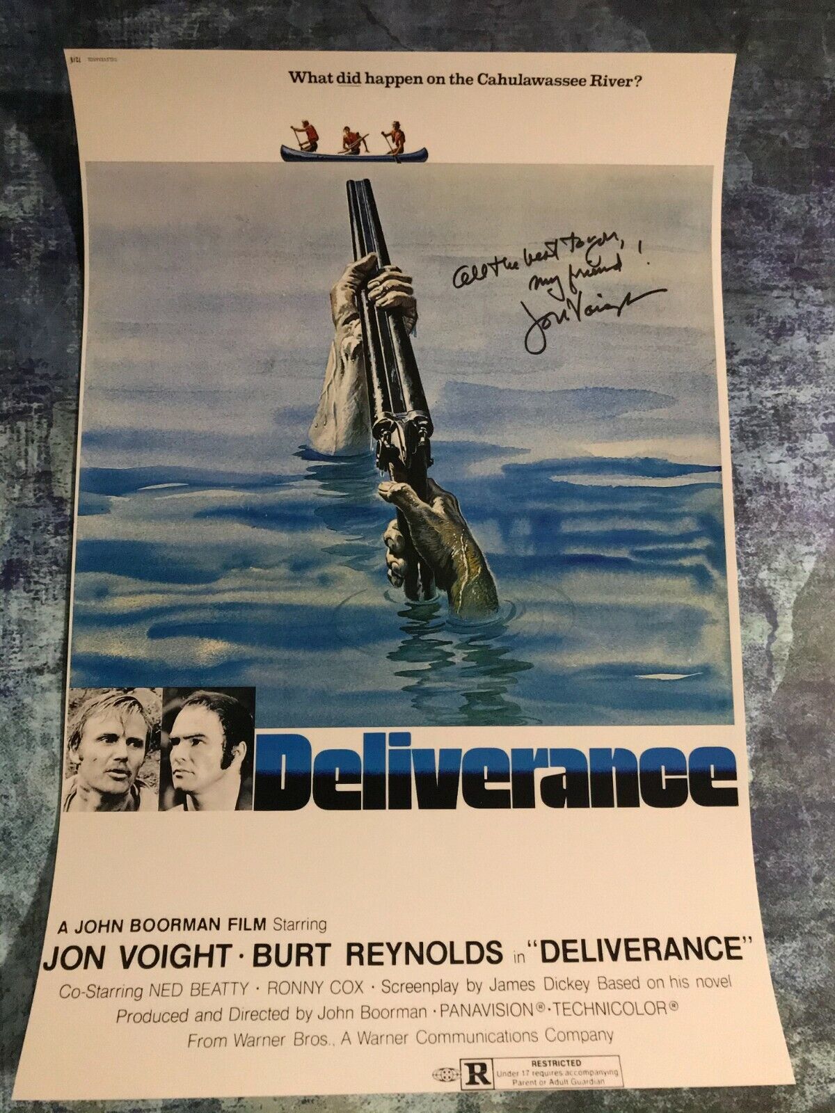 GFA Deliverance '72 Movie Ed * JON VOIGHT * Signed 12x18 Photo Poster painting J3 COA