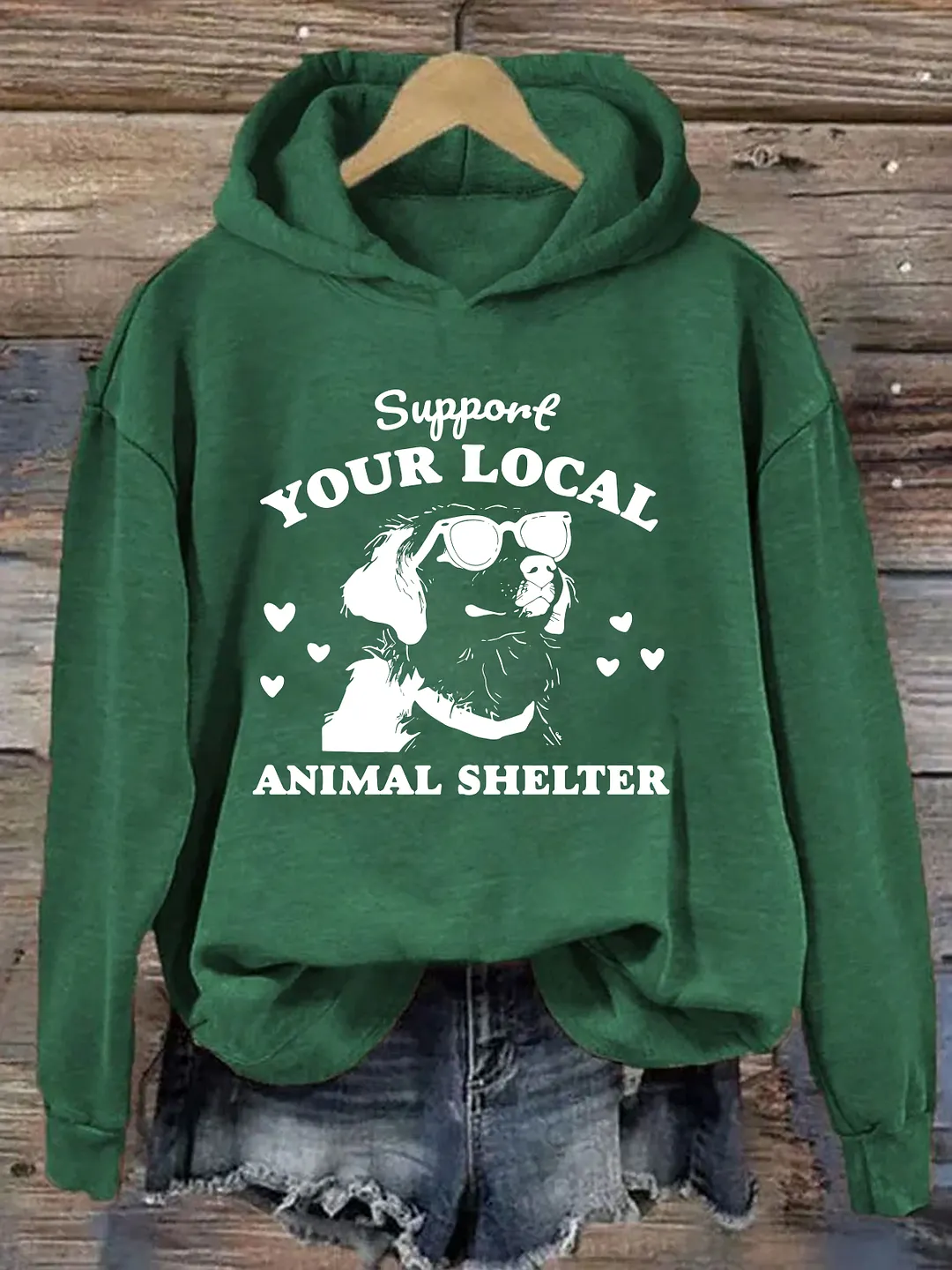 Support Your Local Animal Shelter Hoodie