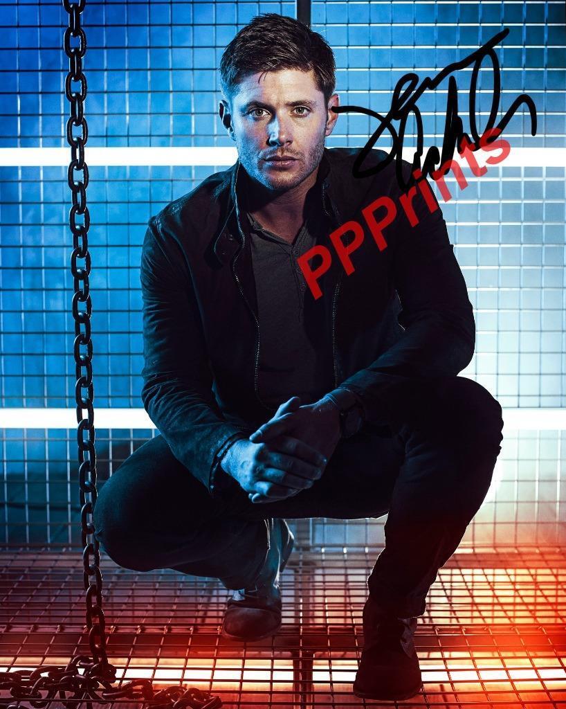 JENSEN ACKLES Supernatural TV series SIGNED AUTOGRAPHED 10X8 REPRO Photo Poster painting PRINT