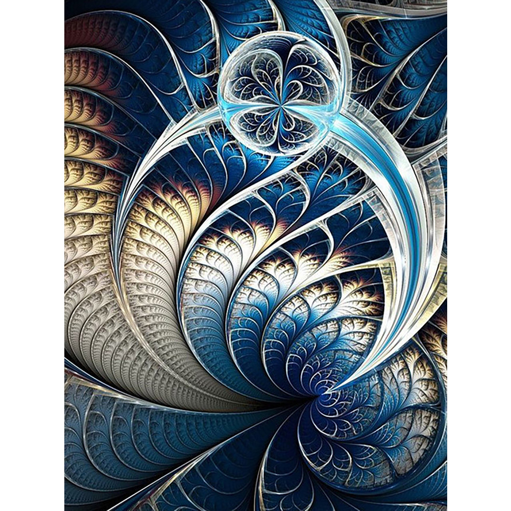 

(Multi-Size) Fractal Art - Round/Square Drill Diamond Painting, Round diamond 30*40cm, 501 Original