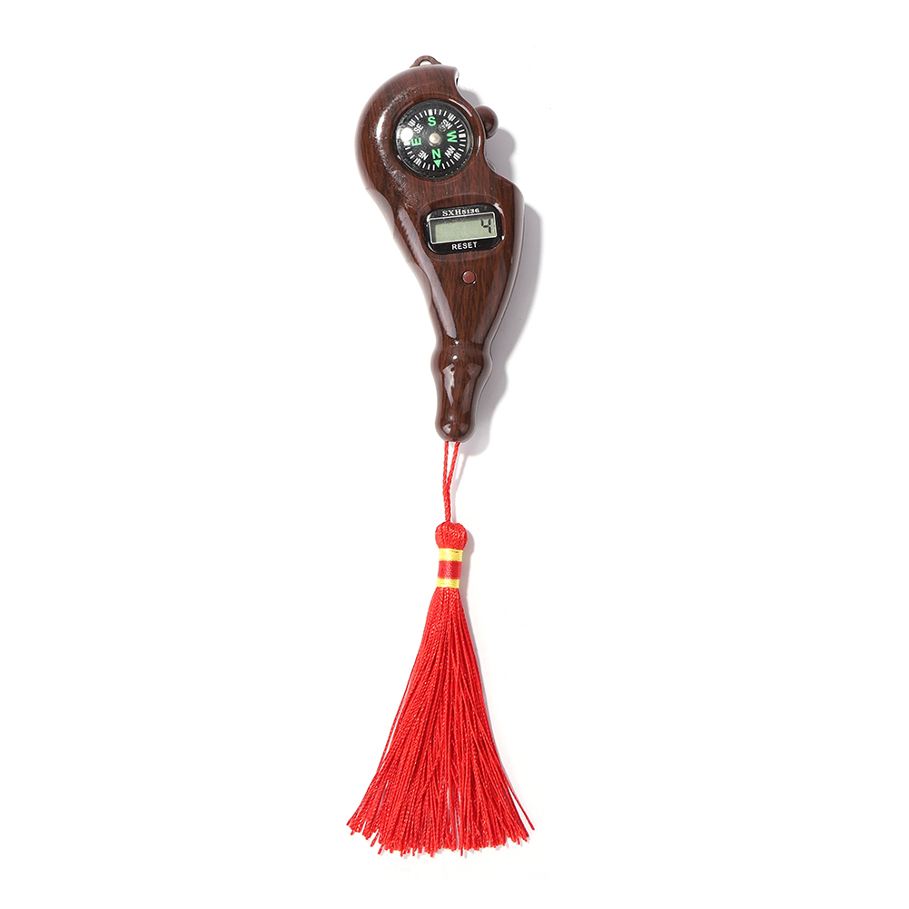 

2026S Wood Grain Digital Rosary Beads Tally Counter with Compass Tassel, 33 #, 501 Original