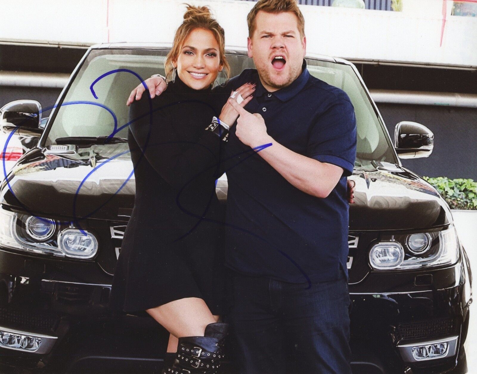 JAMES CORDEN Authentic Hand-Signed Jennifer Lopez ~ Carpool Karaoke