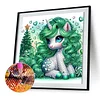 Green Unicorn - Crystal Rhinestone Diamond Painting