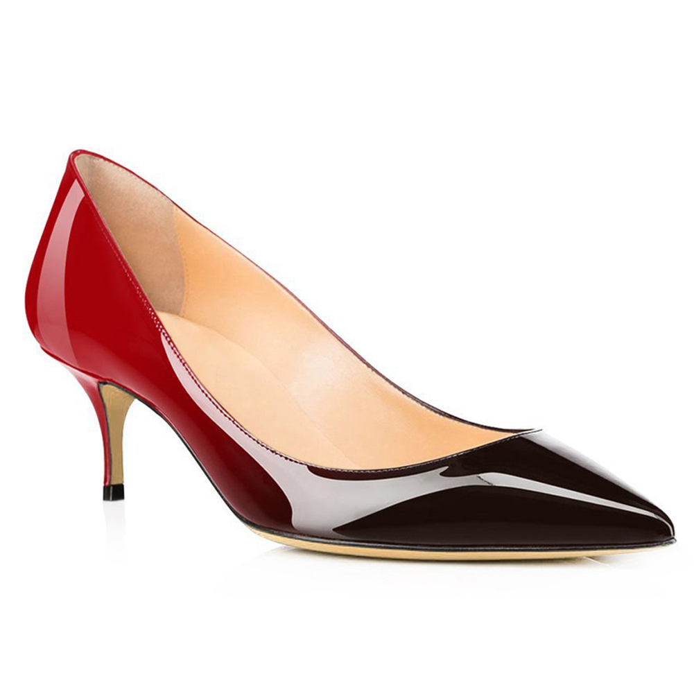 2.36" Kitten Heels Pumps Comfortable Women Daily Shoes-MERUMOTE