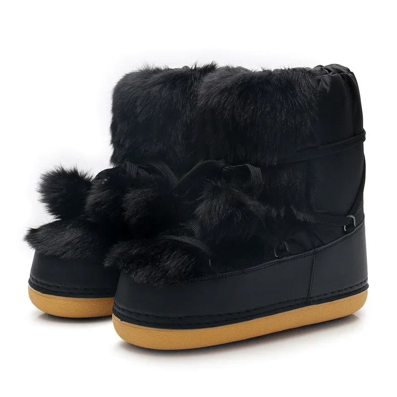 Women Winter  Fluffy Snow Boots - Pinkidollz