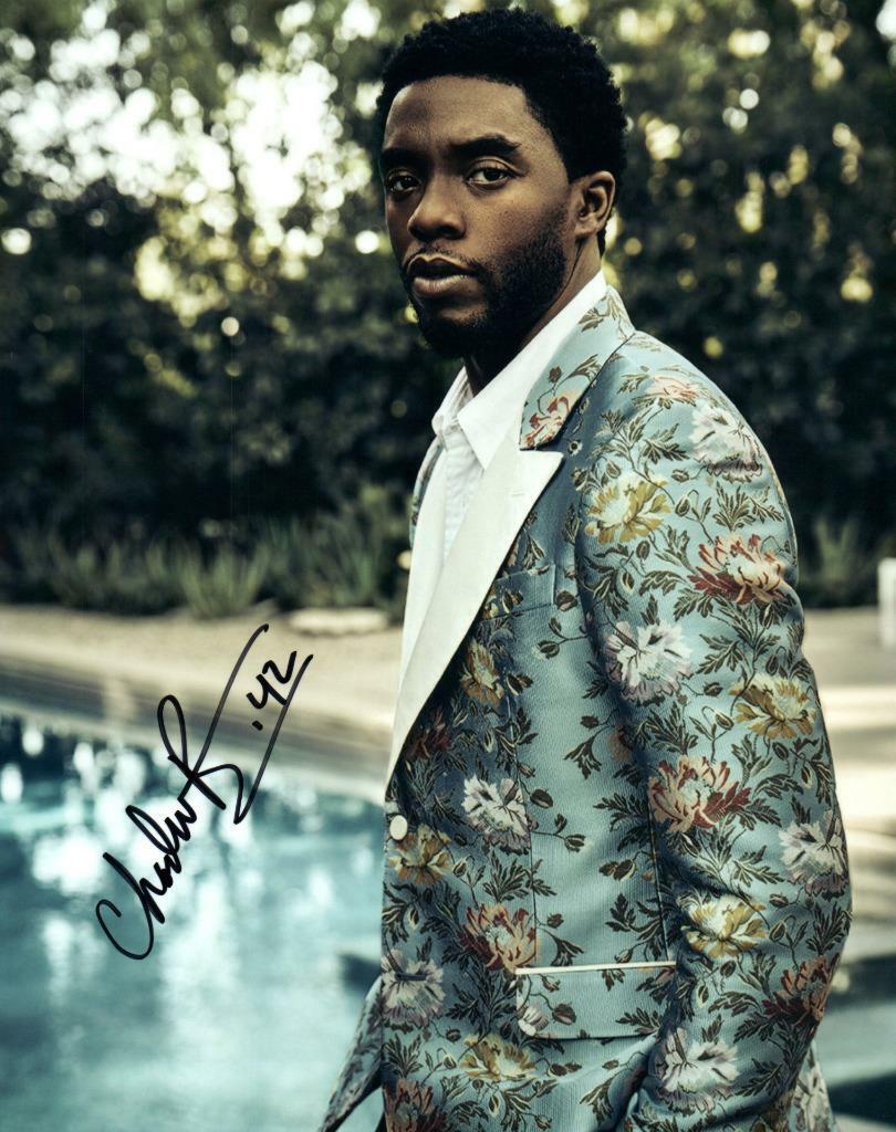 Chadwick Boseman autographed 8x10 Photo Poster painting signed Picture Very Nice and COA