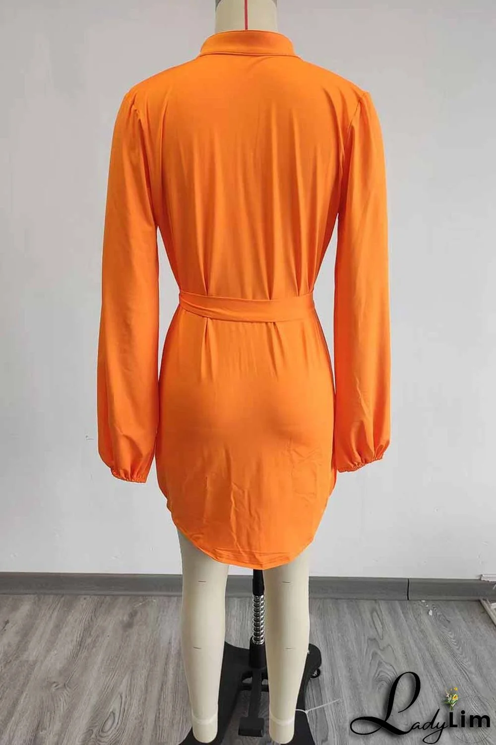 White Casual Print Letter With Belt V Neck One Step Skirt Dresses