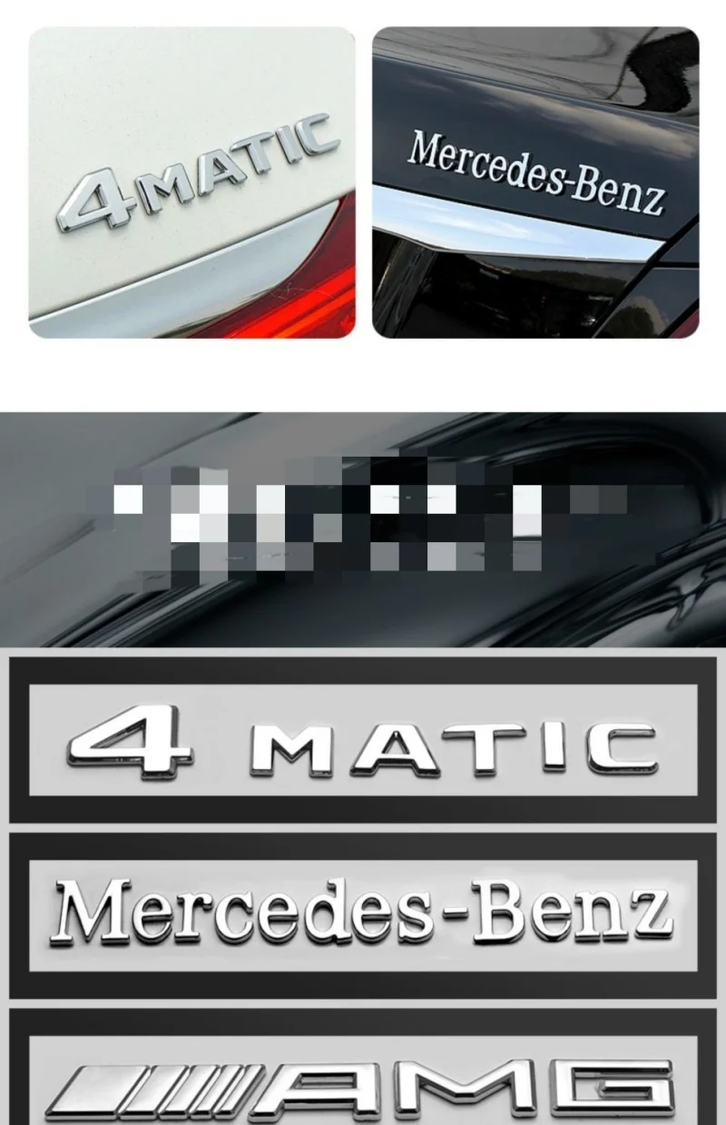 Car logo modification decorative letter tail label