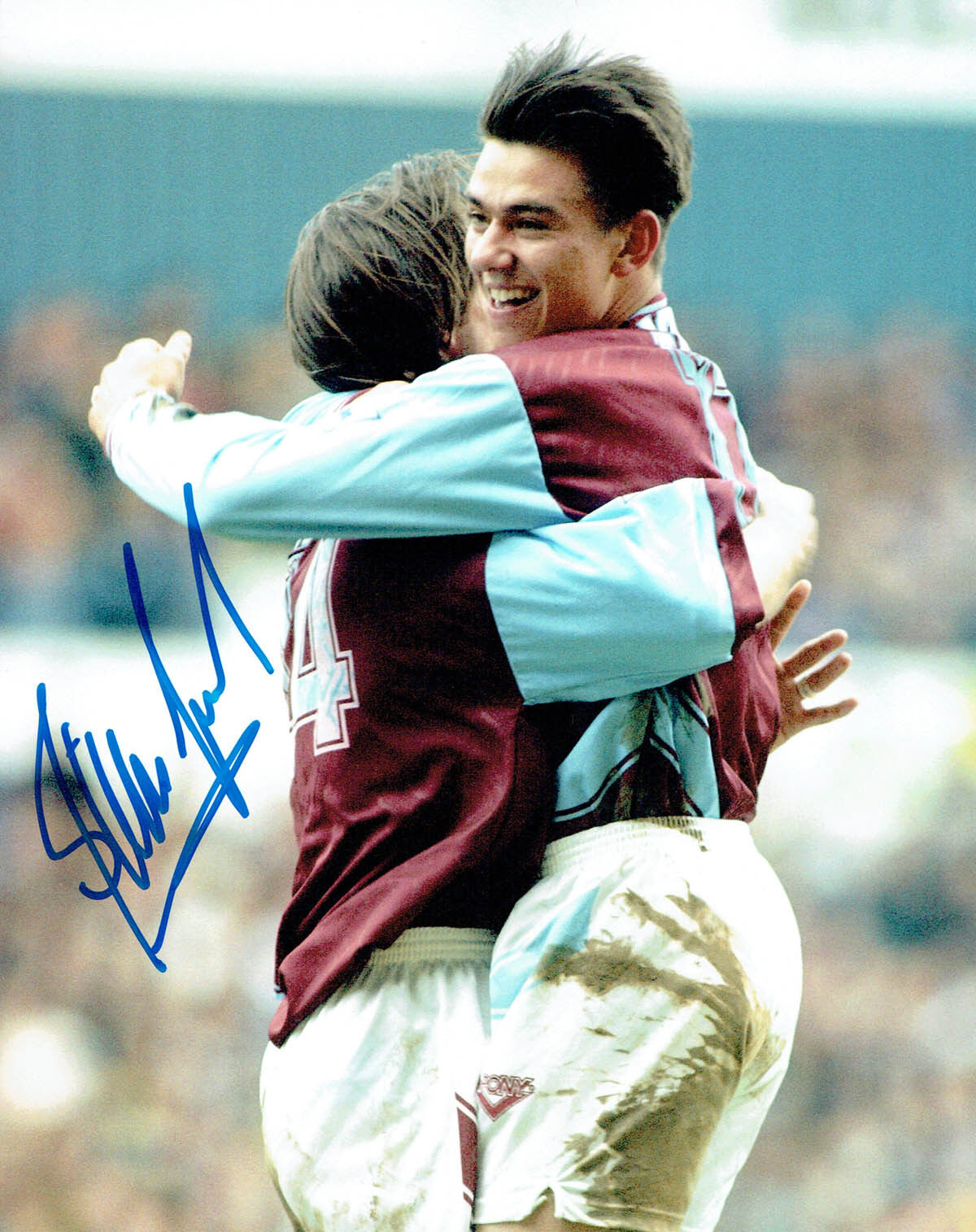 Steve JONES Signed Autograph West Ham United 10x8 Photo Poster painting AFTAL COA Hammers