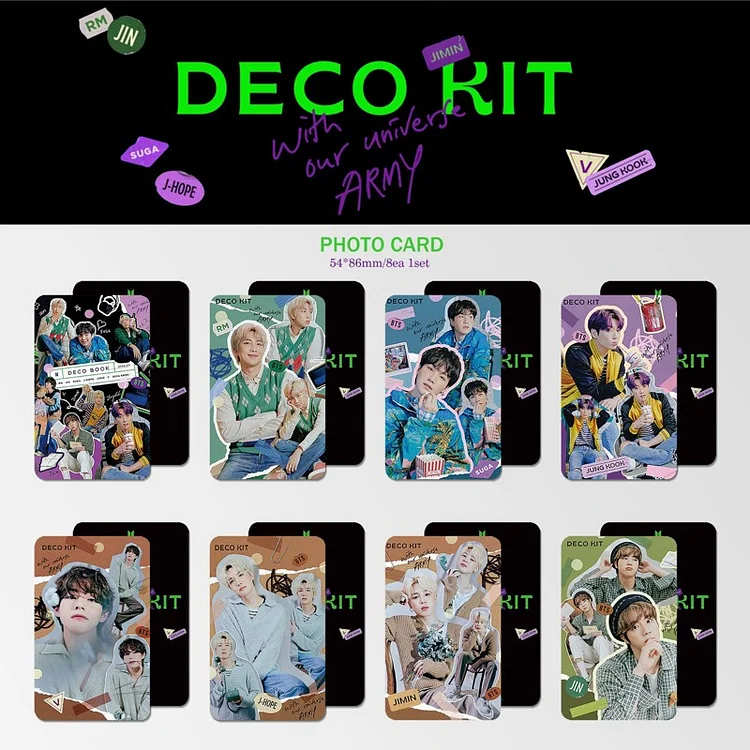 BTS 2022 DECO KIT Polaroird Card