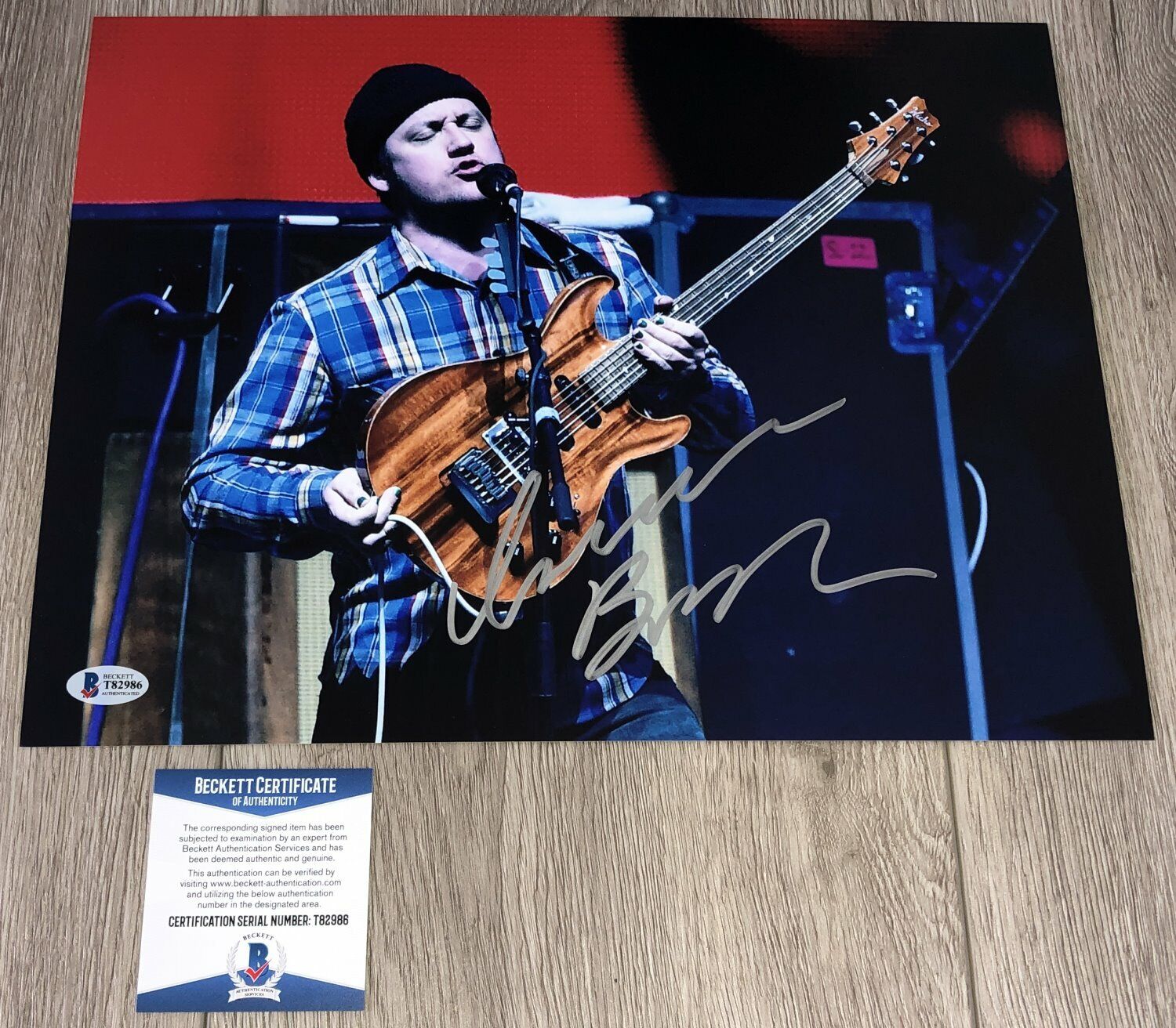 ISAAC BROCK SIGNED MODEST MOUSE CONCERT 11x14 Photo Poster painting D w/PROOF & BECKETT BAS COA