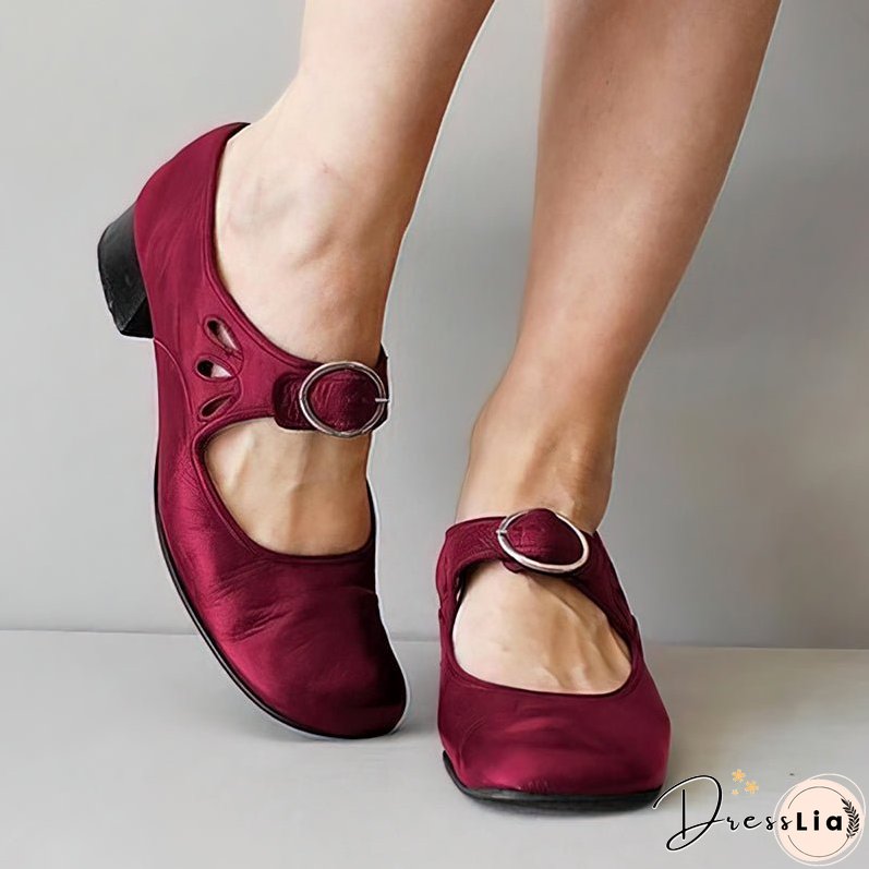 Olivia Retro Leather Sandals