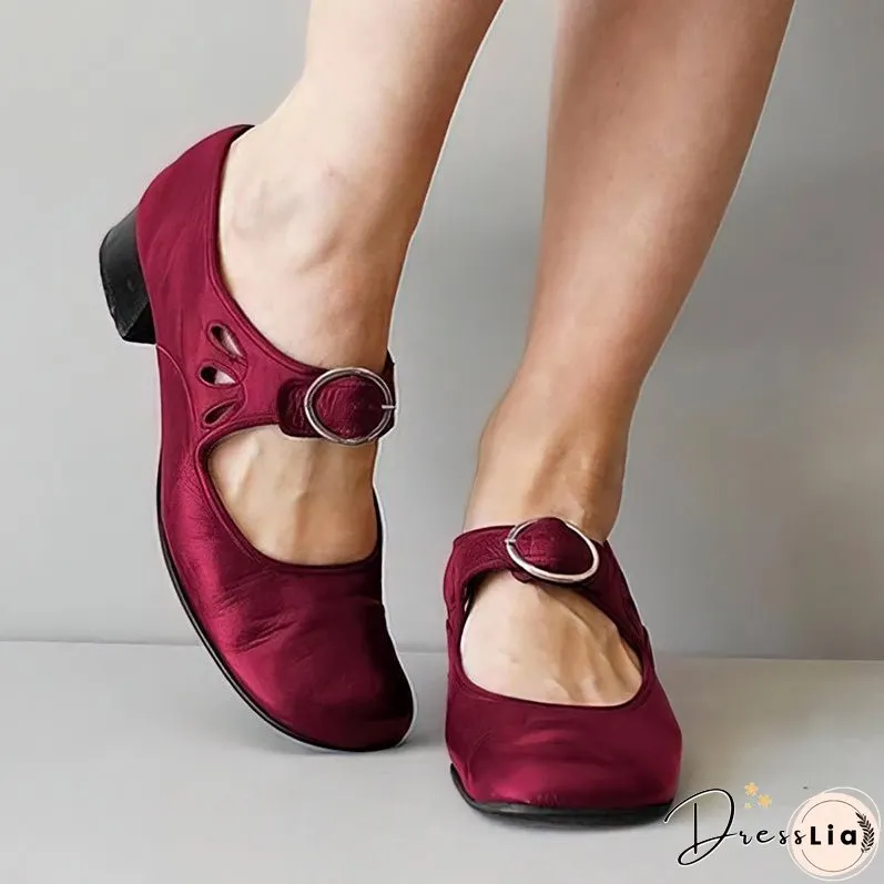 Olivia Retro Leather Sandals