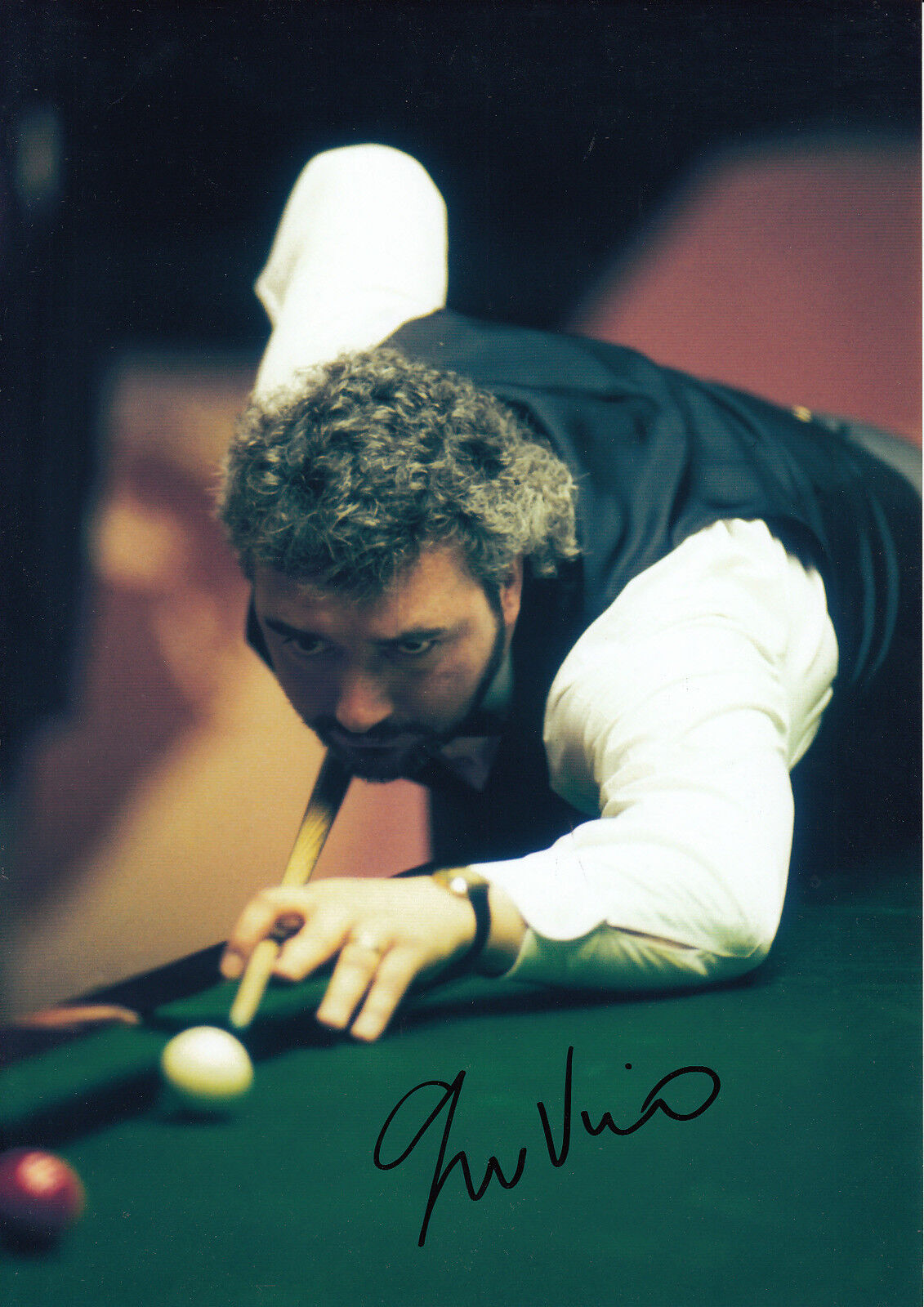 John Virgo Hand Signed Snooker 12x8 Photo Poster painting.