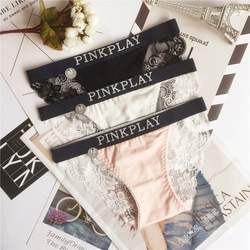 Panties Women Sexy Lace Panties Women's Traceless Comfort Underwear Low Waist Hollow Out Sexy Underpants Female Cotton Briefs