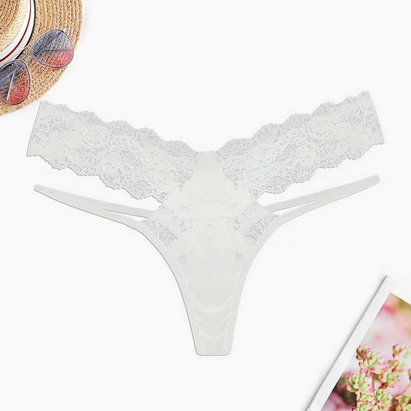 Brownm 2022 Lingerie Lace Transparent Sexy Women's Underwear Low-Rise Thong