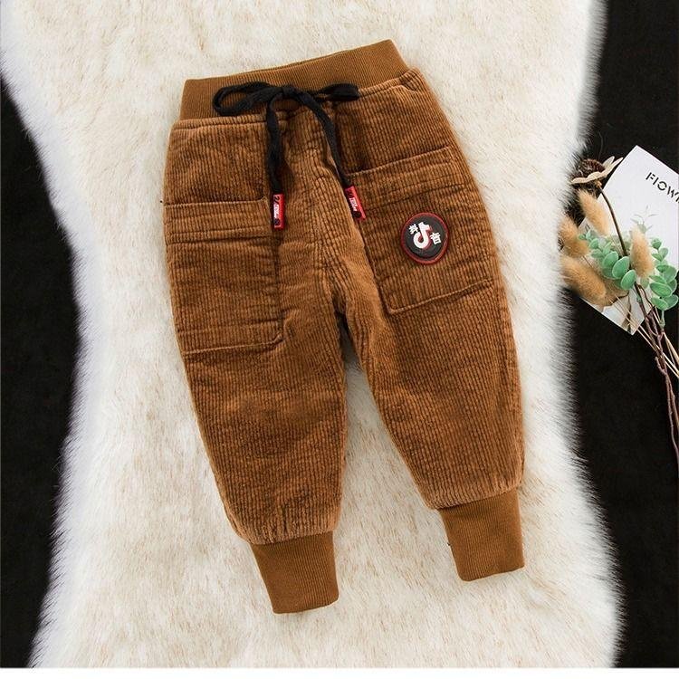 INS hot baby boys pants baby girls pants all season 1-7 years kids pants velvet trousers warm Corduroy thick stitching clothing