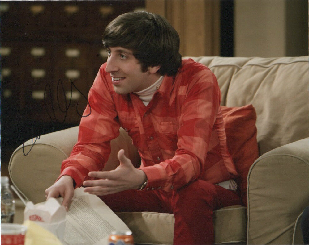 Simon Helberg Big Bang Theory Signed Autographed 8x10 Photo Poster painting COA