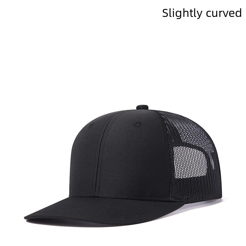Wish Micro Bend Hat Rim Truck Hat Men's Outdoor Sun Shading Net Hat Mountaineering Fishing Truck Drivers Hat