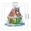 Watermelon House-14CT Stamped Cross Stitch 22*22cm/8.66*8.66in tapestrymarket